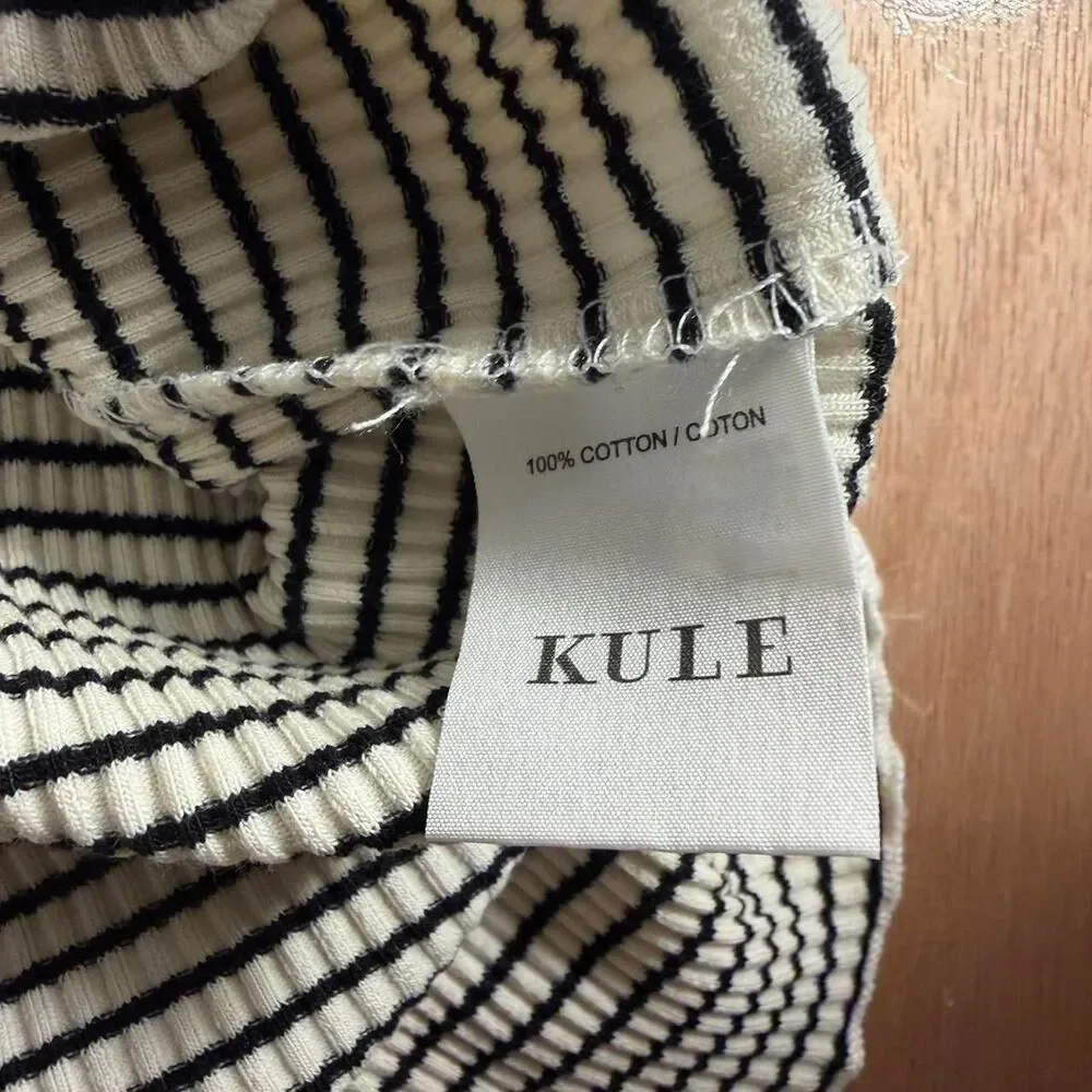 Kule Women's Black and Cream Skirt